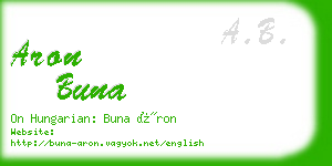 aron buna business card